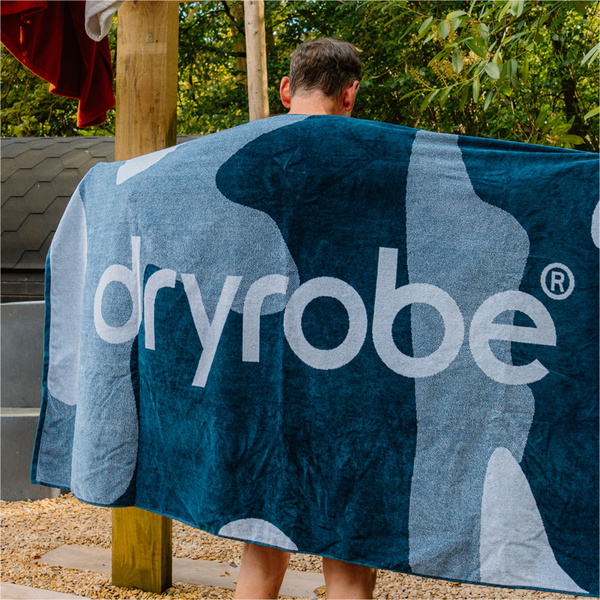 2026 Dryrobe Organic Beach Towel DROBEACHT - Blue Black Camo